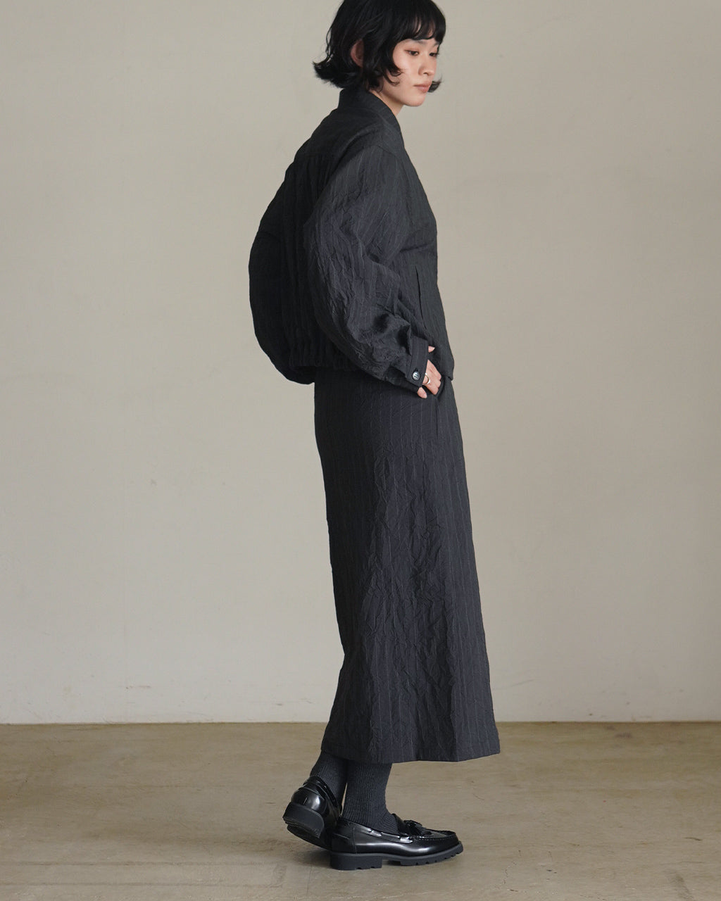 Wool like medium skirt SK01263WM