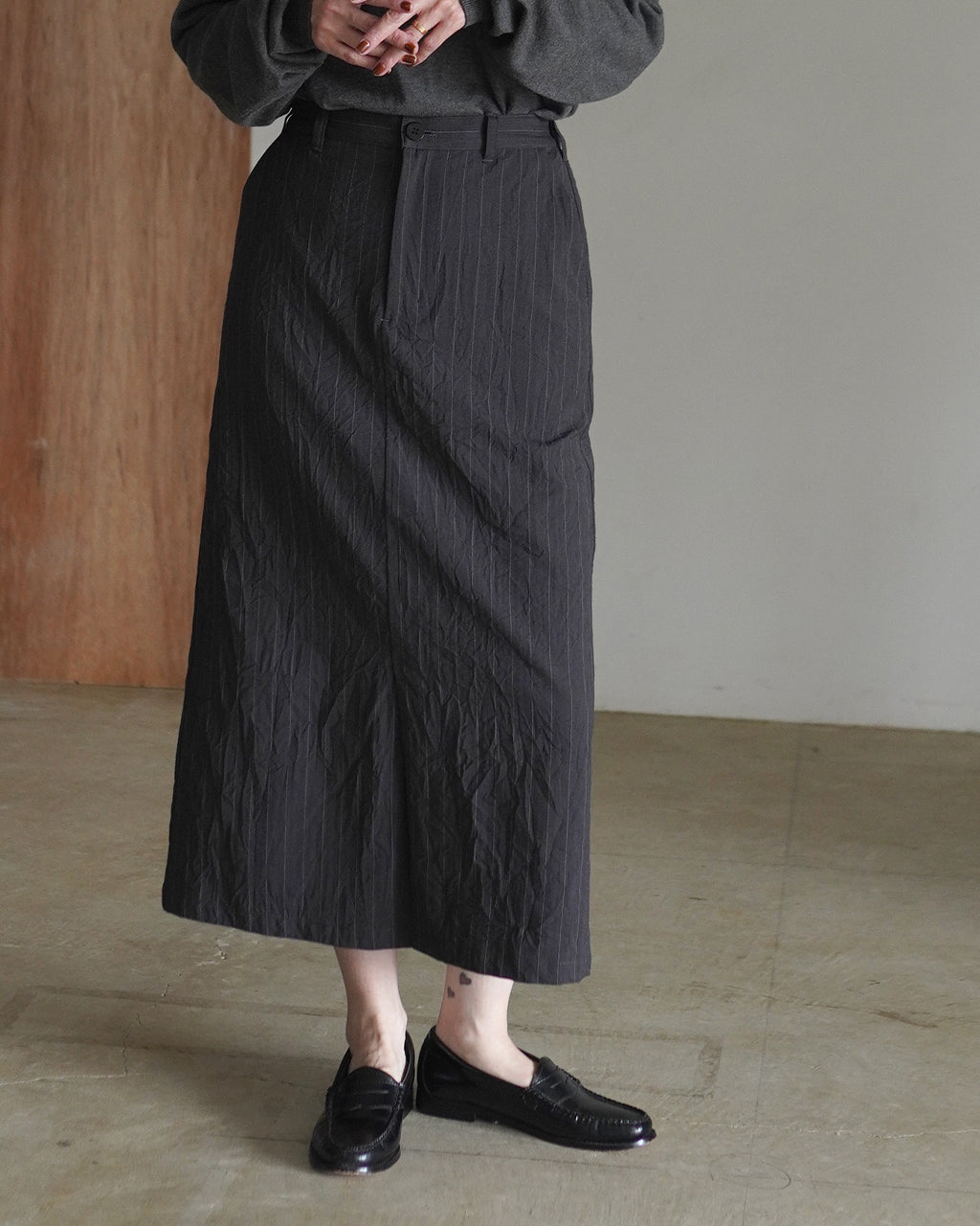 Wool like medium skirt SK01263WM