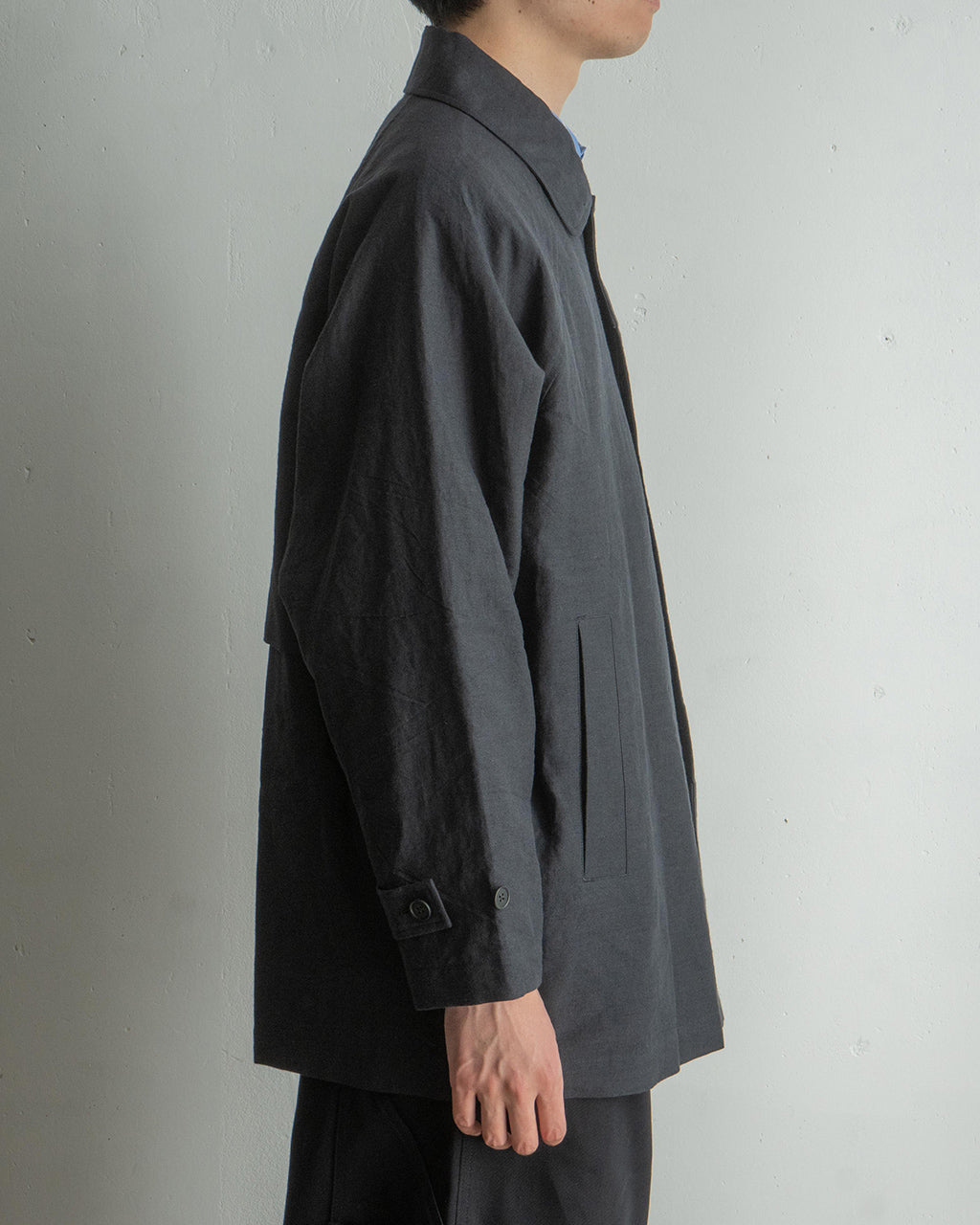 STILL BY HAND スティルバイハンド リネンコットン ハーフコート Linen cotton half coat CO01251【送料無料】