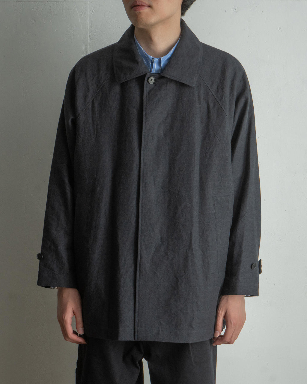 STILL BY HAND スティルバイハンド リネンコットン ハーフコート Linen cotton half coat CO01251【送料無料】