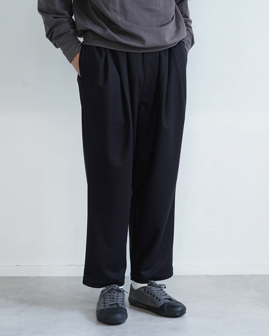 STILL BY HAND スティルバイハンド ワイドパンツ ウール ジャージー ツータック パンツ Wool jersey two tuck pants イージーパンツ CS06243【送料無料】