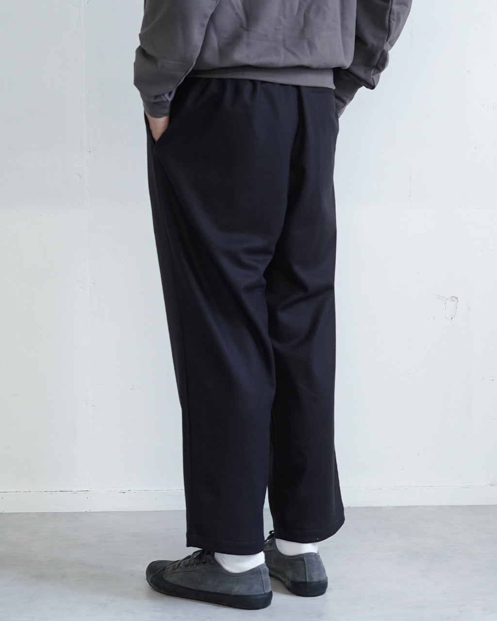 STILL BY HAND スティルバイハンド ワイドパンツ ウール ジャージー ツータック パンツ Wool jersey two tuck pants イージーパンツ CS06243【送料無料】