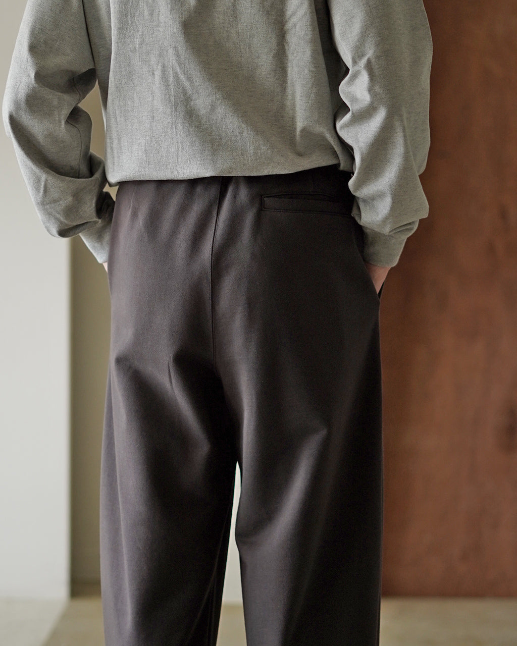 Cotton jersey wide pants CS08253