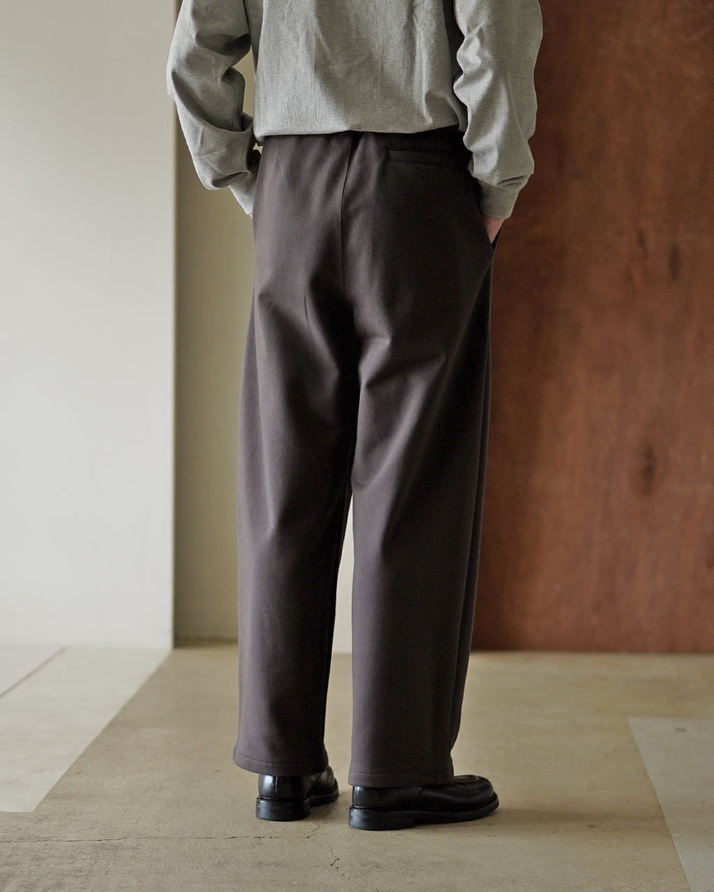 Cotton jersey wide pants CS08253