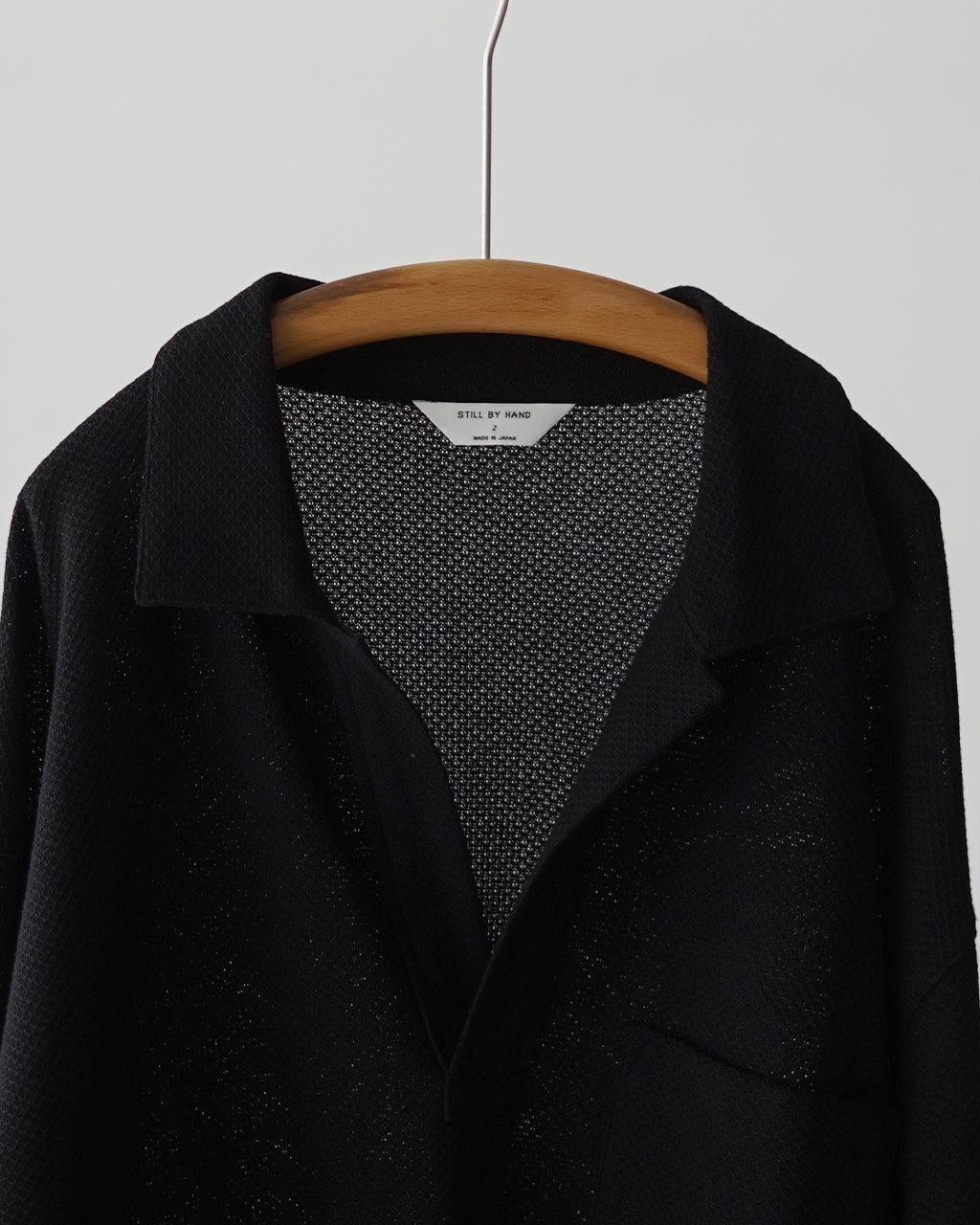 STILL BY HAND スティルバイハンド モスステッチ スキッパーシャツ