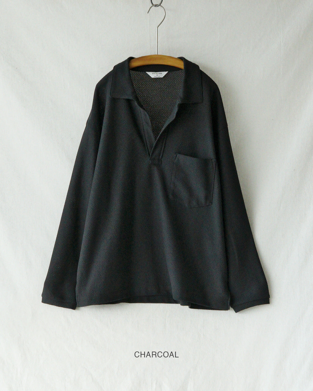 STILL BY HAND スティルバイハンド モスステッチ スキッパーシャツ