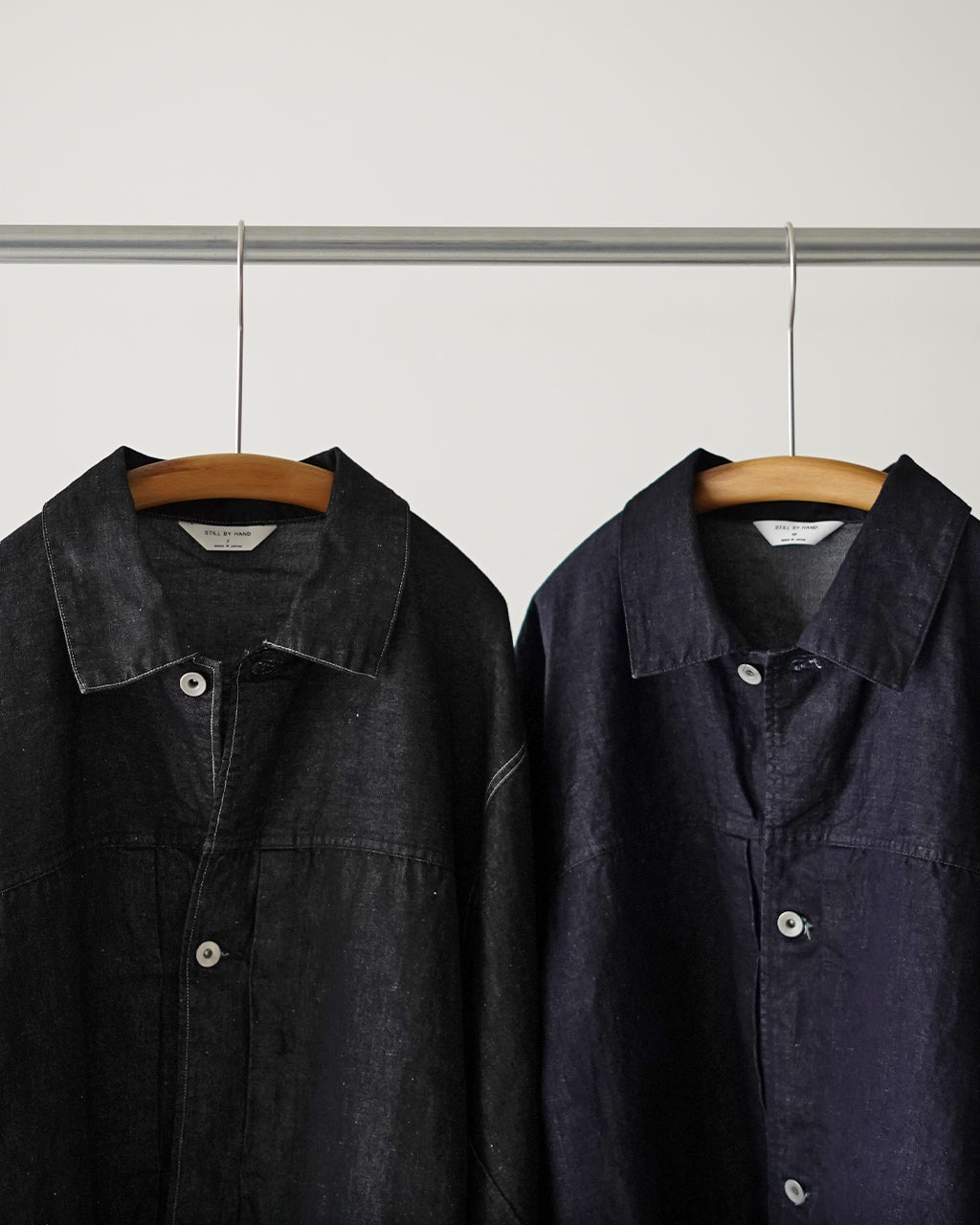 Hemp mixed denim blouson DN01261