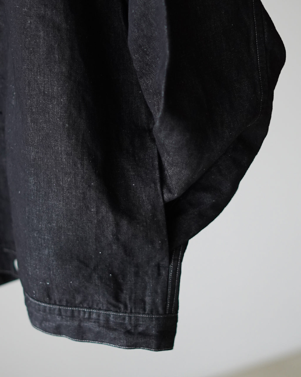 Hemp mixed denim blouson DN01261