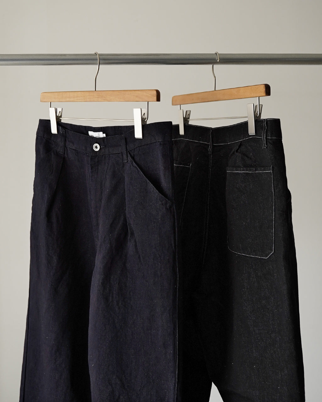 Hemp mixed denim pants DN02261