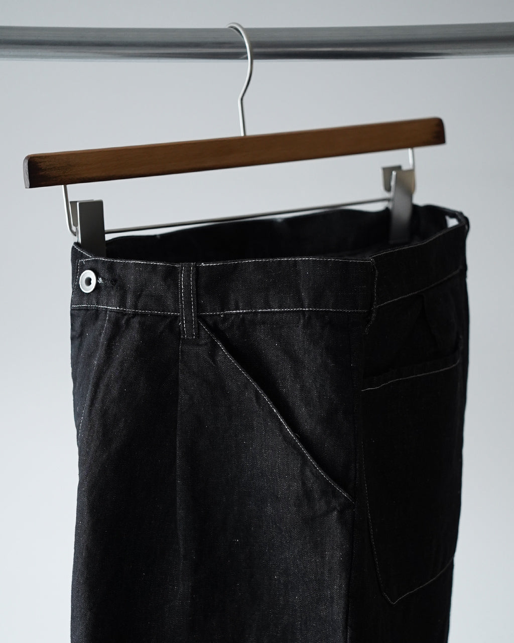 Hemp mixed denim pants DN02261