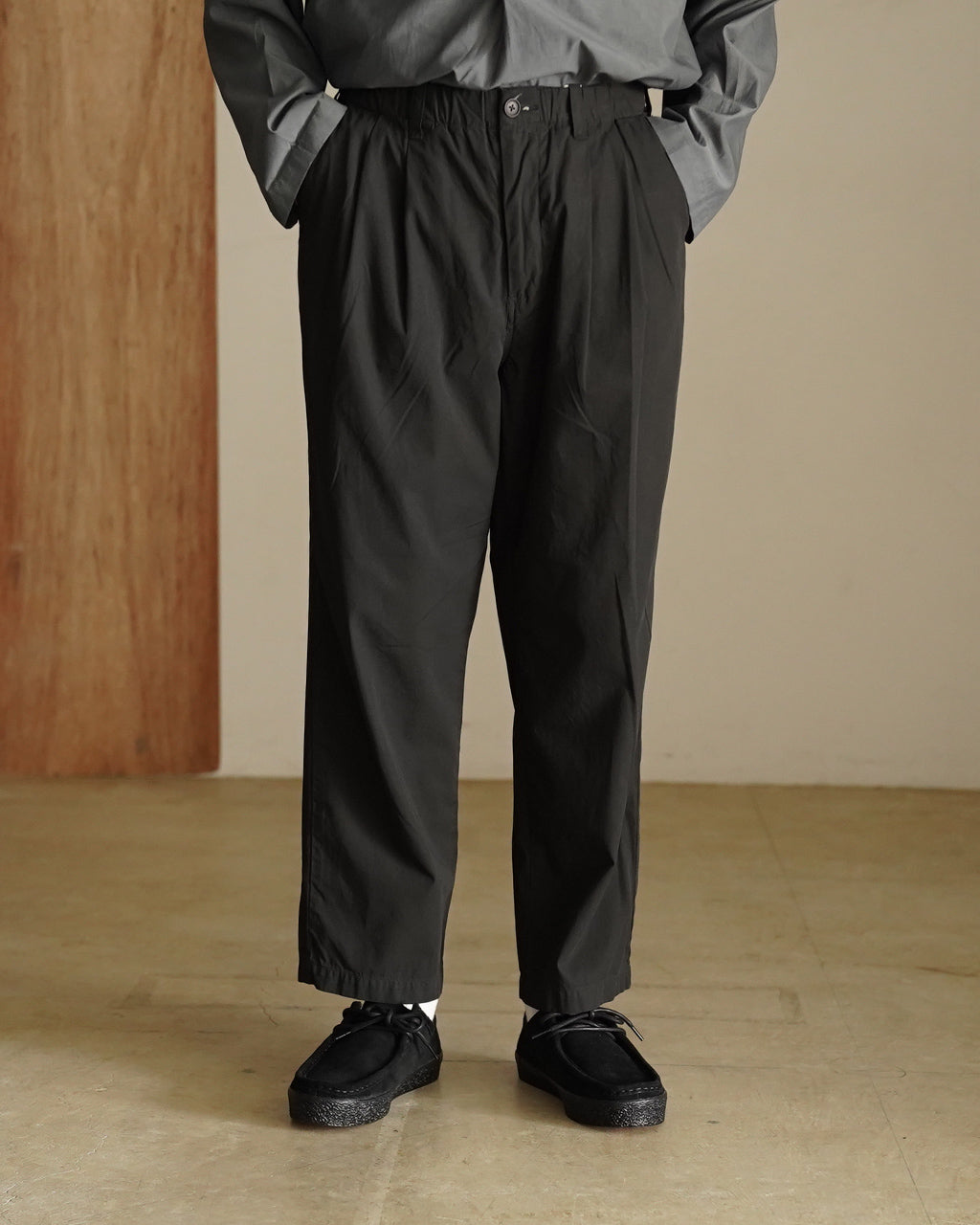 Garment-dye 2 pleat pants PT01261