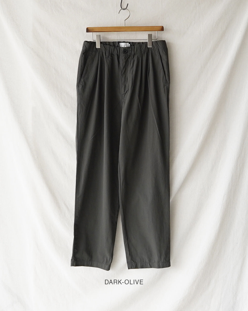 Garment-dye 2 pleat pants PT01261