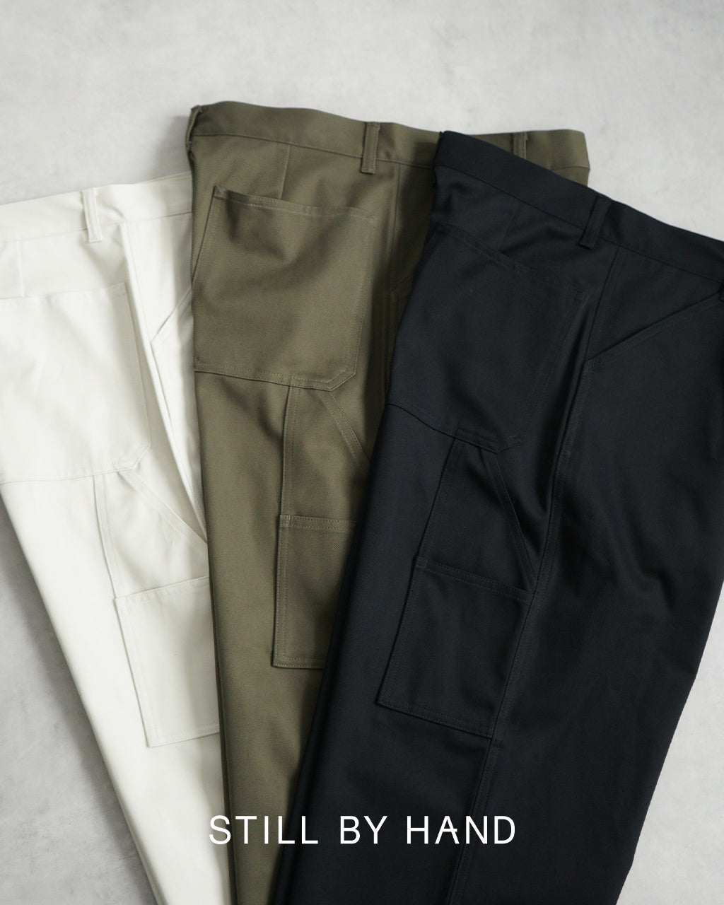 STILL BY HAND Pants Bottoms Full-length Painter Pants Work Pants PT02244 [Free Shipping] 