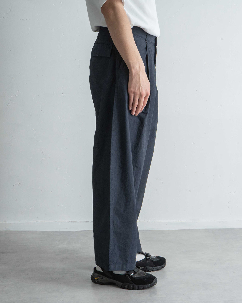 STILL BY HAND スティルバイハンド パンツ コットン タイプライター タックパンツ ワイドパンツ PT06252【送料無料】