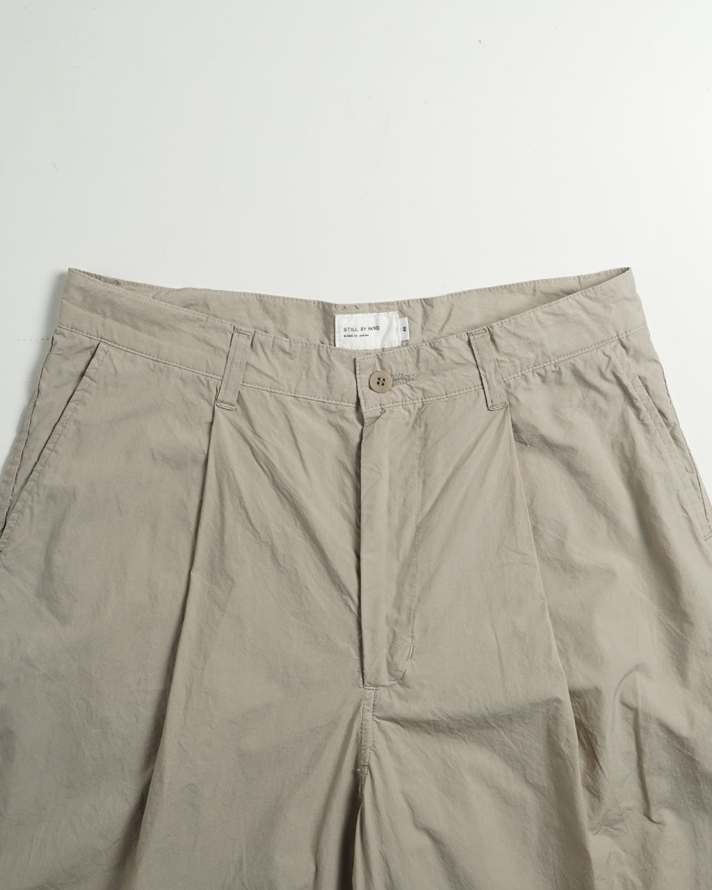 STILL BY HAND スティルバイハンド パンツ コットン タイプライター タックパンツ ワイドパンツ PT06252【送料無料】
