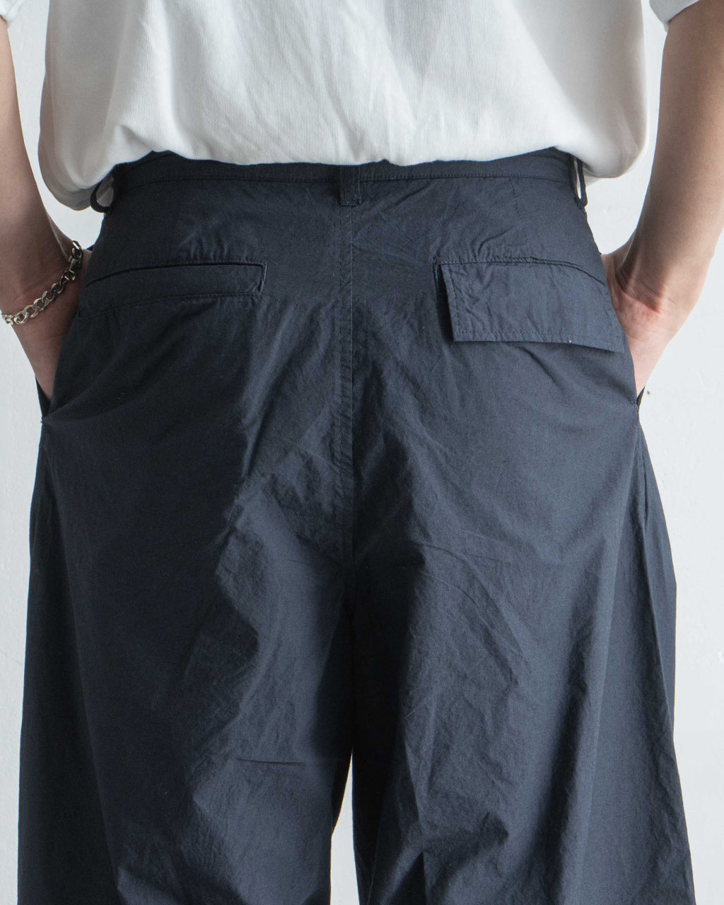 STILL BY HAND スティルバイハンド パンツ コットン タイプライター タックパンツ ワイドパンツ PT06252【送料無料】