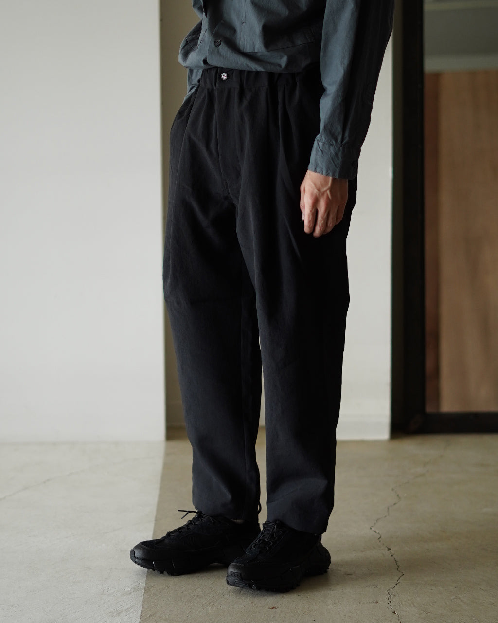 STILL BY HAND Elasticated easy pants PT07253