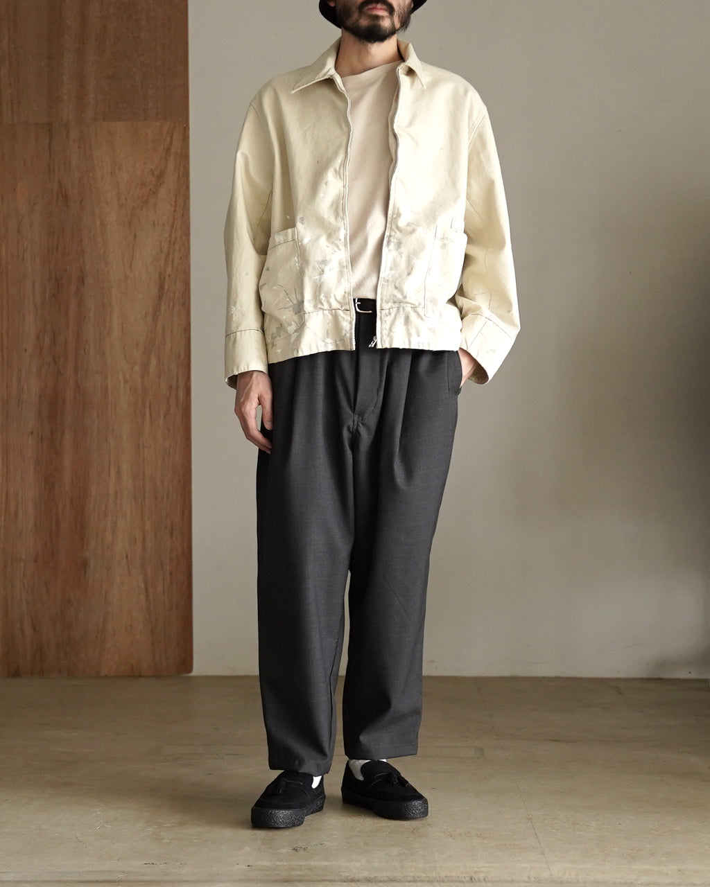 STILL BY HAND スティルバイハンド サマーウール ワイドパンツ メンズ