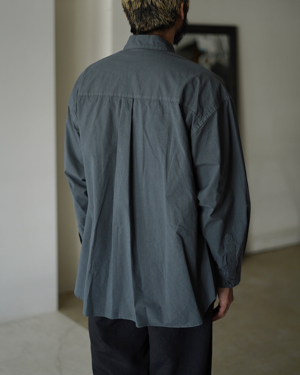 STILL BY HAND Garment-dye over shirt SH01253