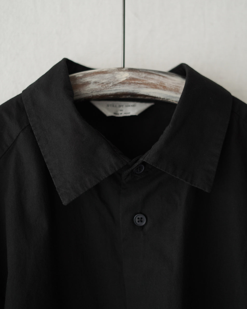 STILL BY HAND Garment-dye over shirt SH01253