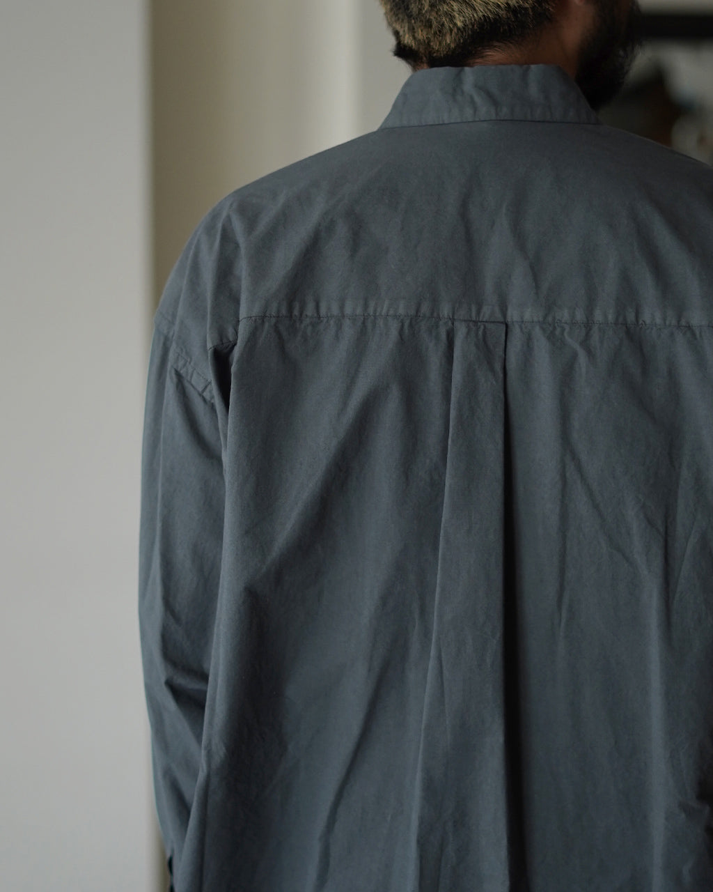 STILL BY HAND Garment-dye over shirt SH01253