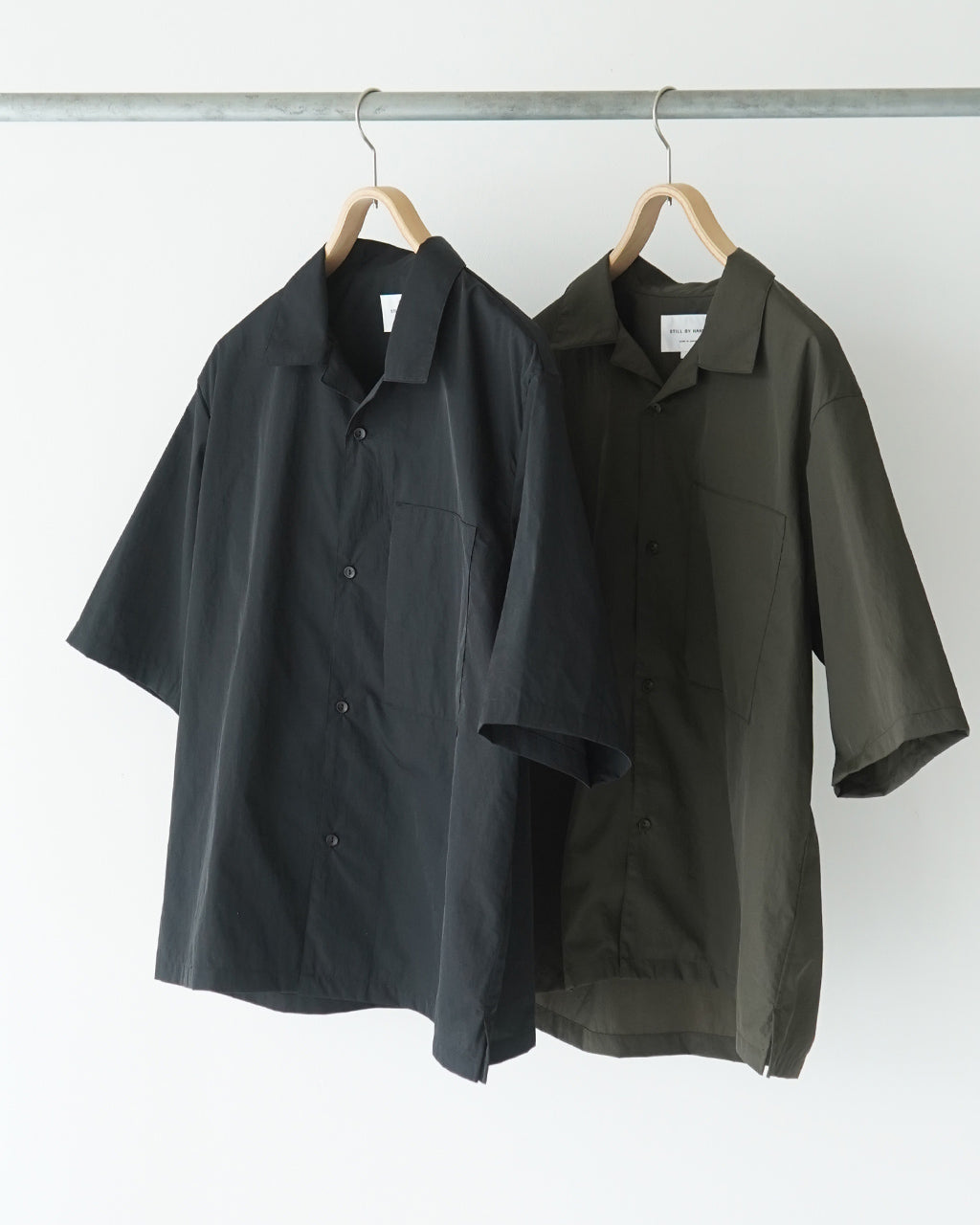 STILL BY HAND スティルバイハンド オープンカラーシャツ 半袖 開襟 ミニマル ポケット SH02252【送料無料】