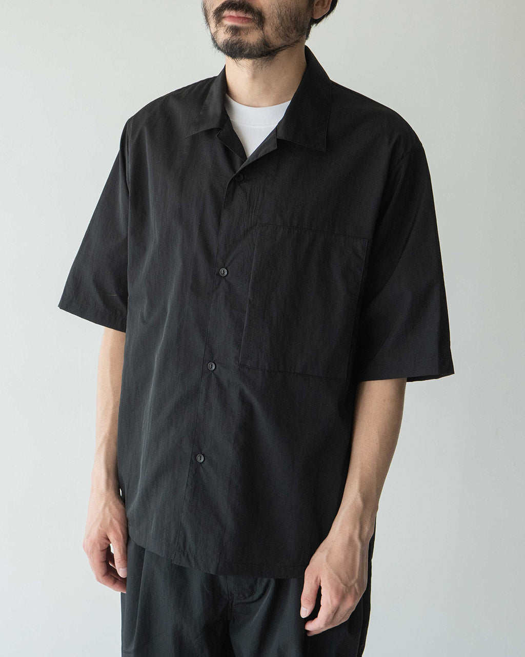 STILL BY HAND スティルバイハンド オープンカラーシャツ 半袖 開襟 ミニマル ポケット SH02252【送料無料】