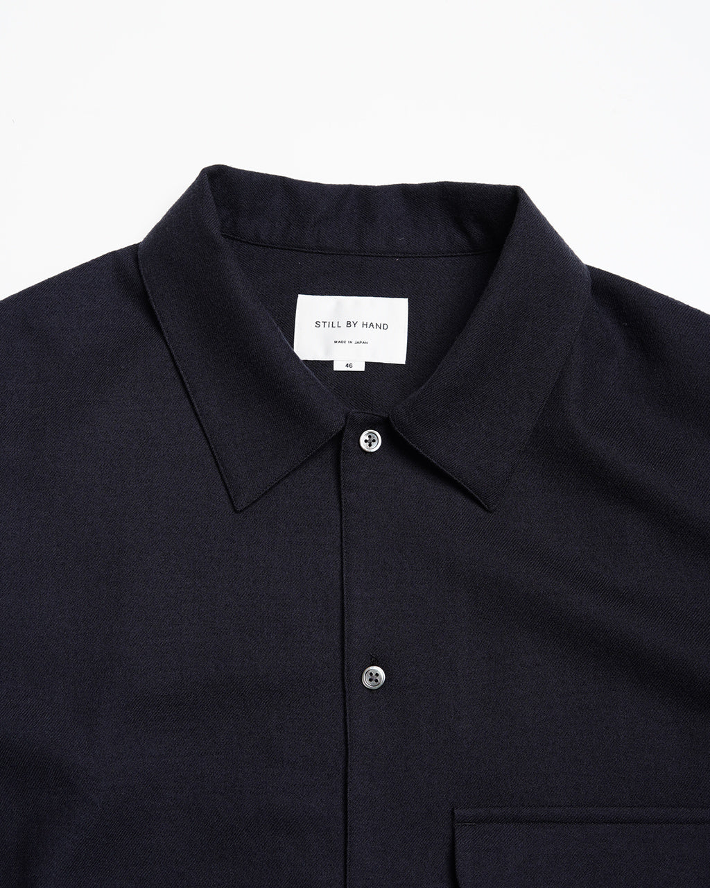 【アウトレット！30%OFF】STILL BY HAND スティルバイハンド フラット ボトム ウール シャツ FLAT BOTTOM WOOL SHIRT ボタンシャツ SH03243【送料無料】