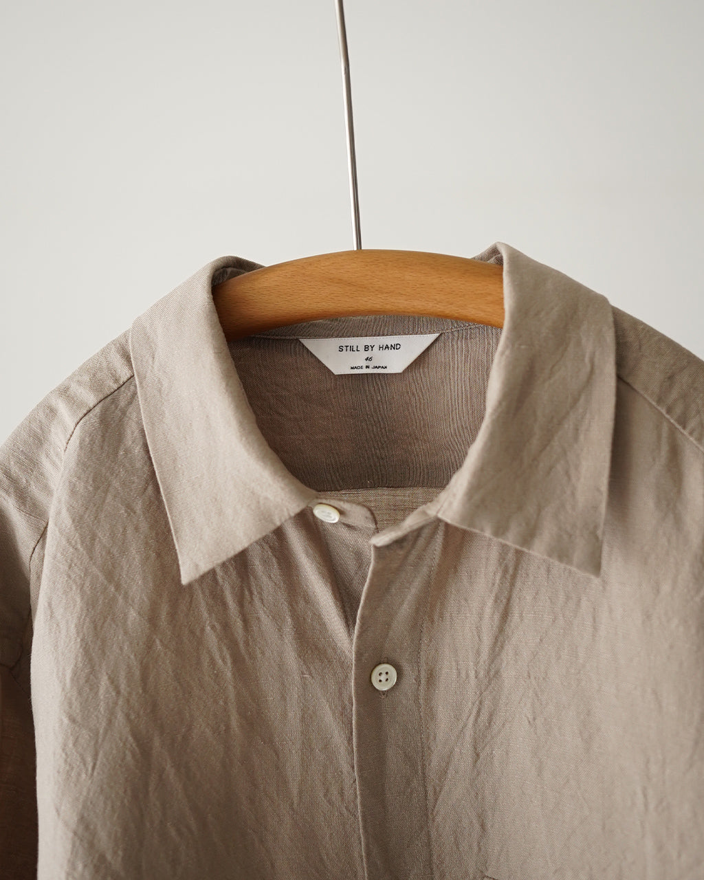STILL BY HAND スティルバイハンド ウール リネン シャツ メンズ SH