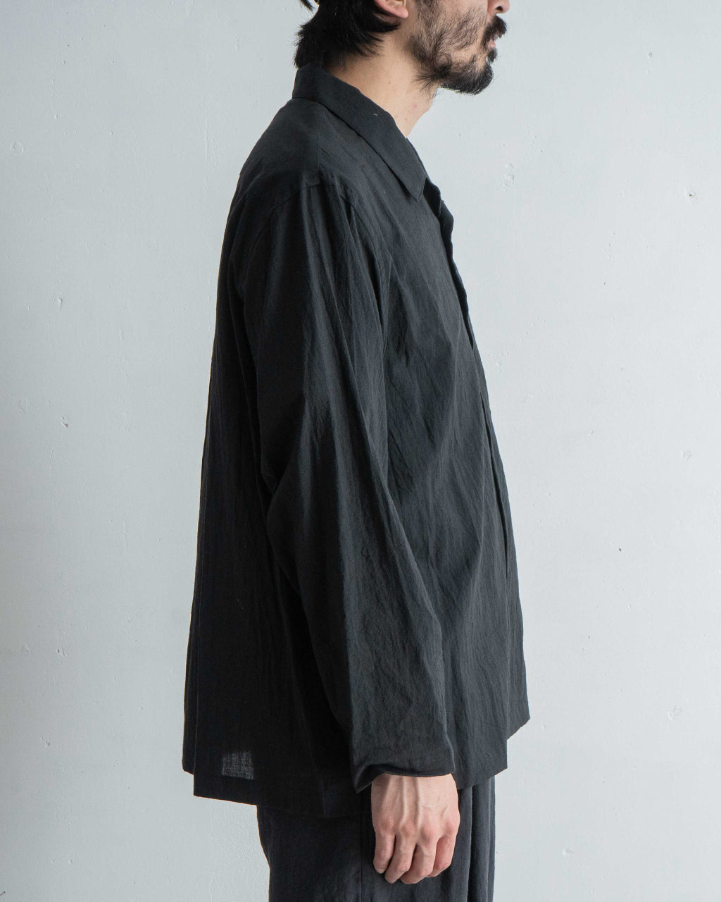 STILL BY HAND スティルバイハンド オープンカラーシャツ 長袖 シャツ コットン シルク 開襟 SH04252【送料無料】