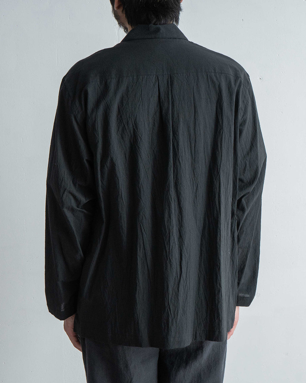STILL BY HAND スティルバイハンド オープンカラーシャツ 長袖 シャツ コットン シルク 開襟 SH04252【送料無料】
