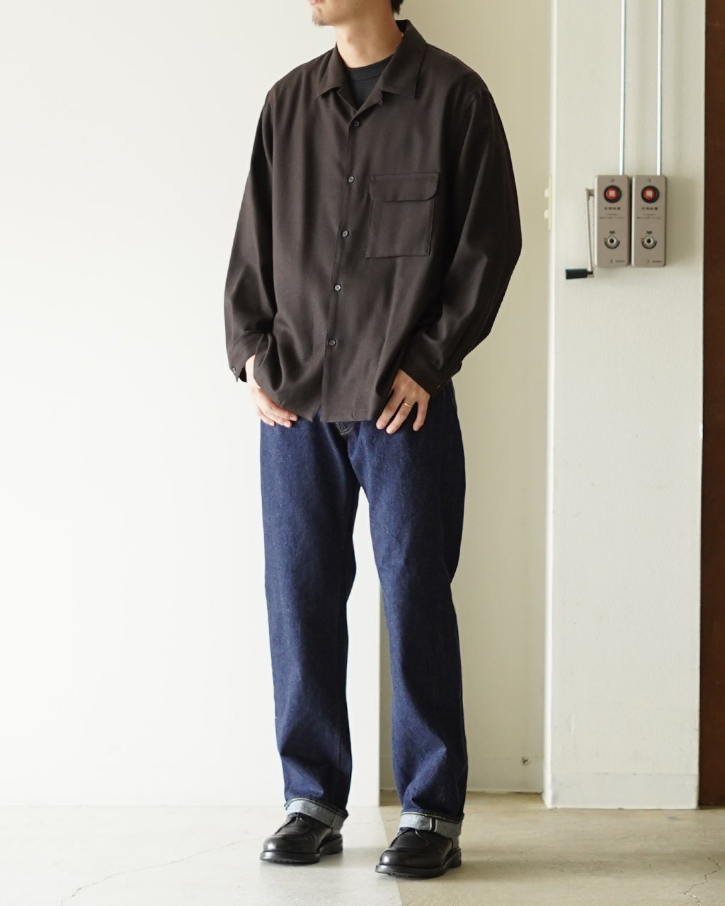 STILL BY HAND スティルバイハンド ウール オープンカラーシャツ