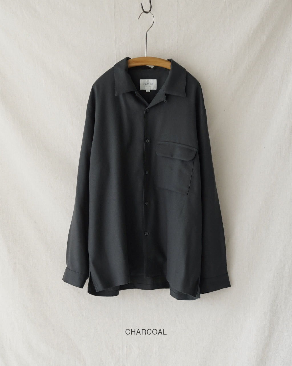 STILL BY HAND スティルバイハンド ウール オープンカラーシャツ