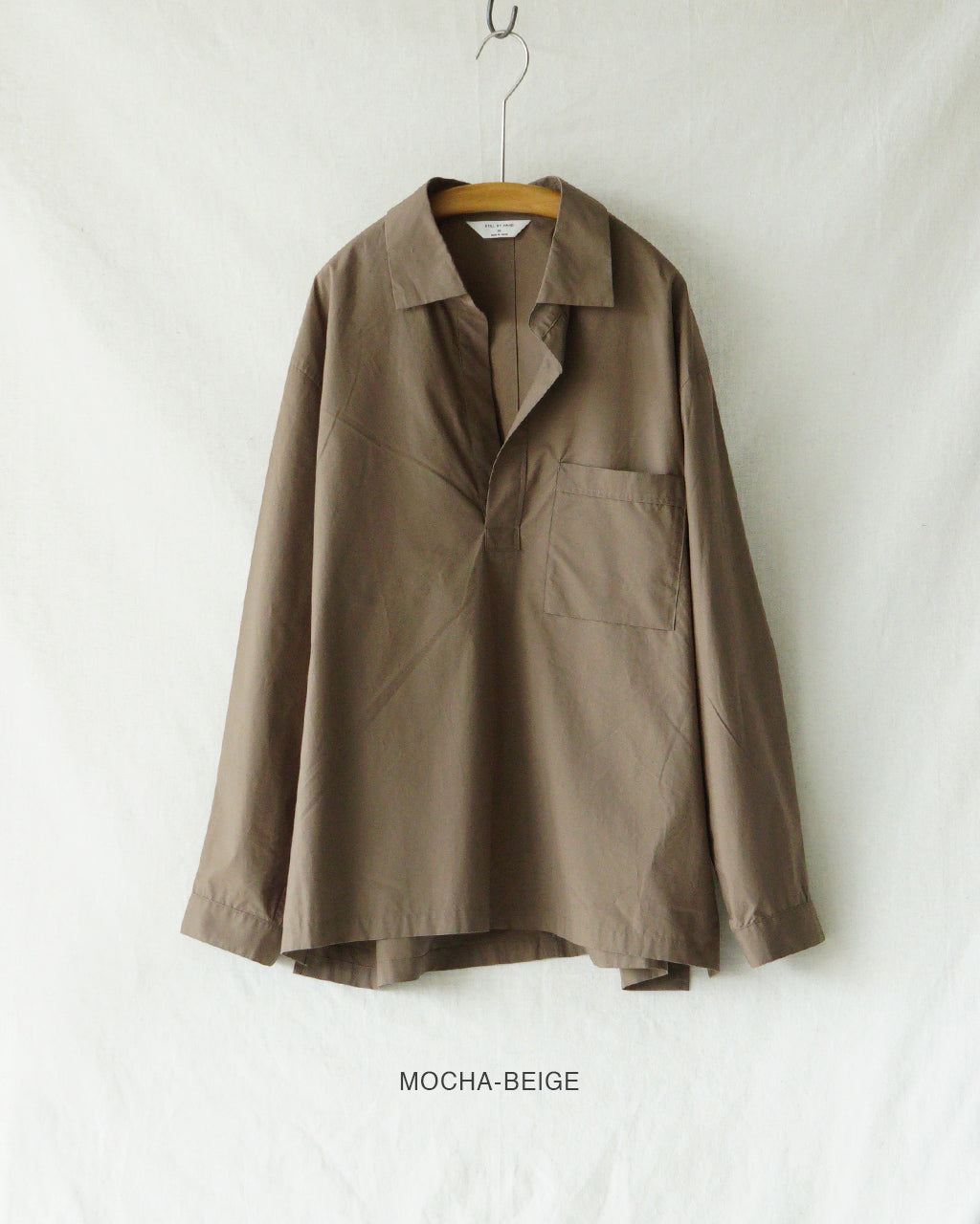 STILL BY HAND スティルバイハンド ボタンレス オーバーシャツ メンズ