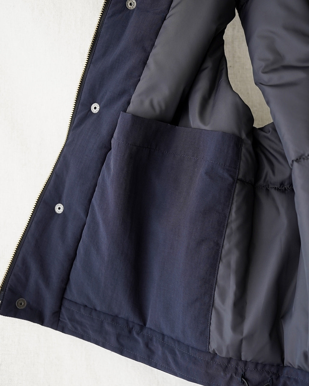 STILL BY HAND スティルバイハンド スタンドカラー パデッド ベスト