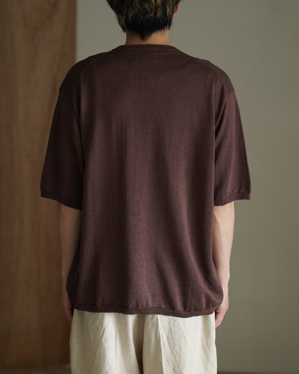 STILL BY HAND スティルバイハンド ニットTシャツ メンズ KN03262