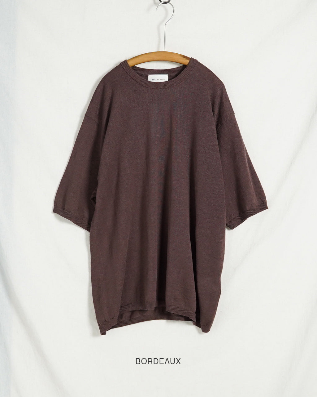 STILL BY HAND スティルバイハンド ニットTシャツ メンズ KN03262