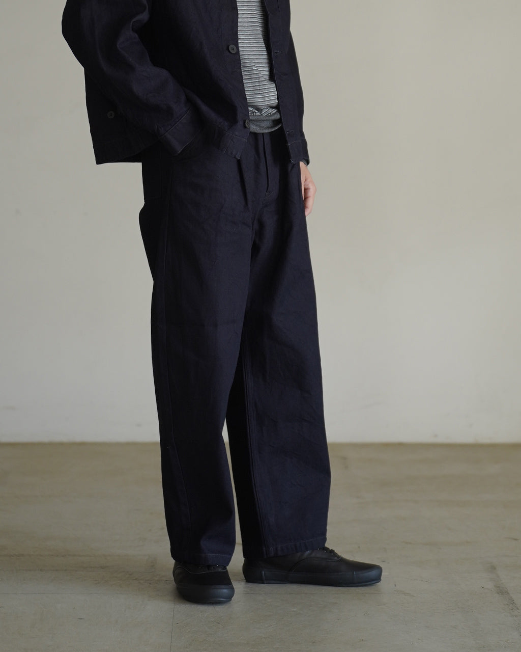 12oz denim deep tuck pants DN01263