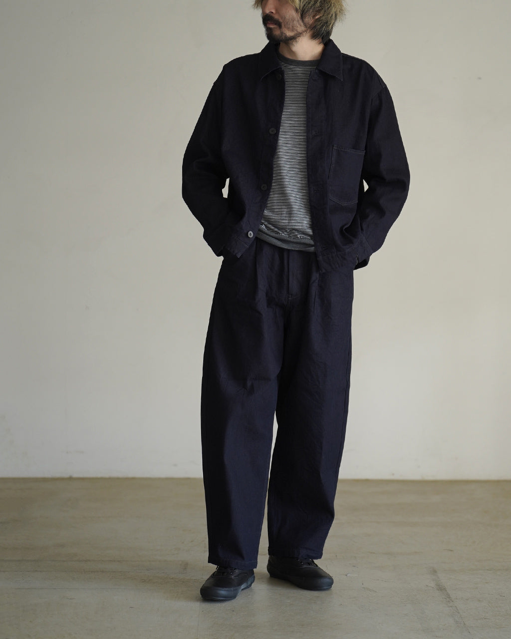 12oz denim deep tuck pants DN01263