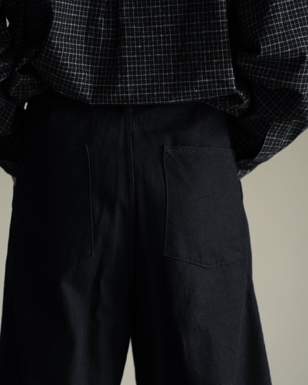 12oz denim deep tuck pants DN01263
