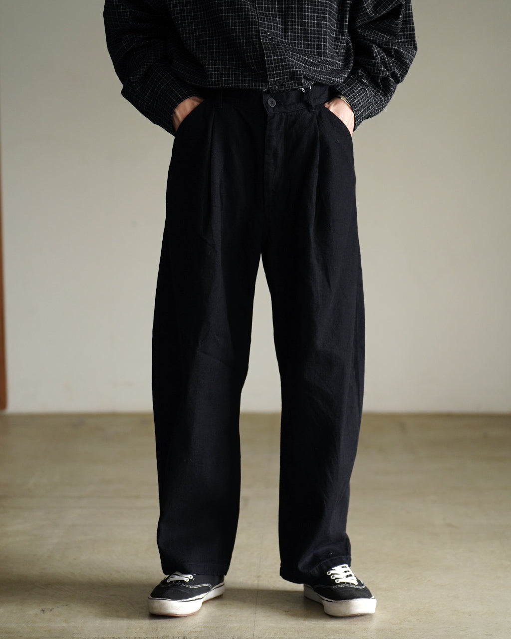 12oz denim deep tuck pants DN01263