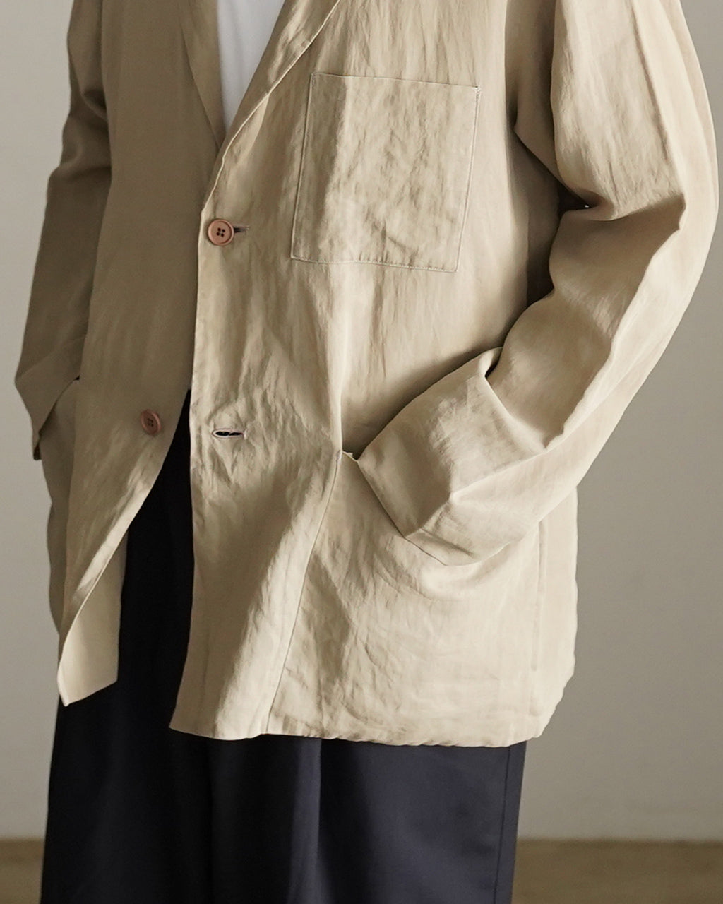 RRL ユ−ズド加工 コットンジャケット（新品未使用） STILL BY HAND スティルバイハンド エアリー 2B ジャケット メンズ