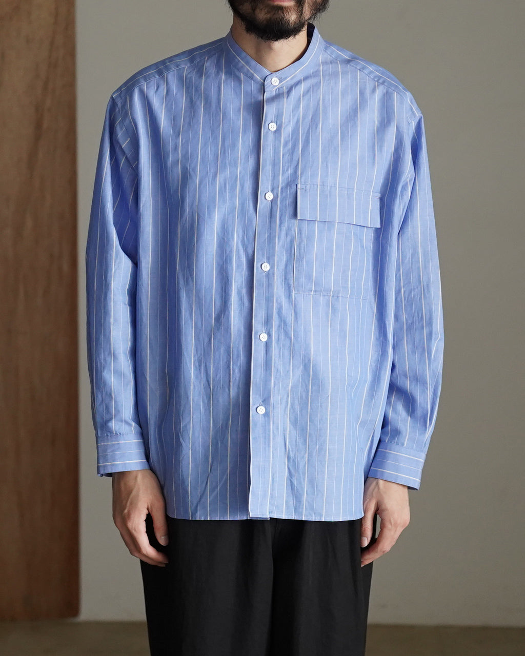 【パドカレ】ラミーソフトワッシャー バンドルダイシャツ リネンシャツ 2025SS / pas de calais / ラミーソフトワッシャー バンドルダイシャツ