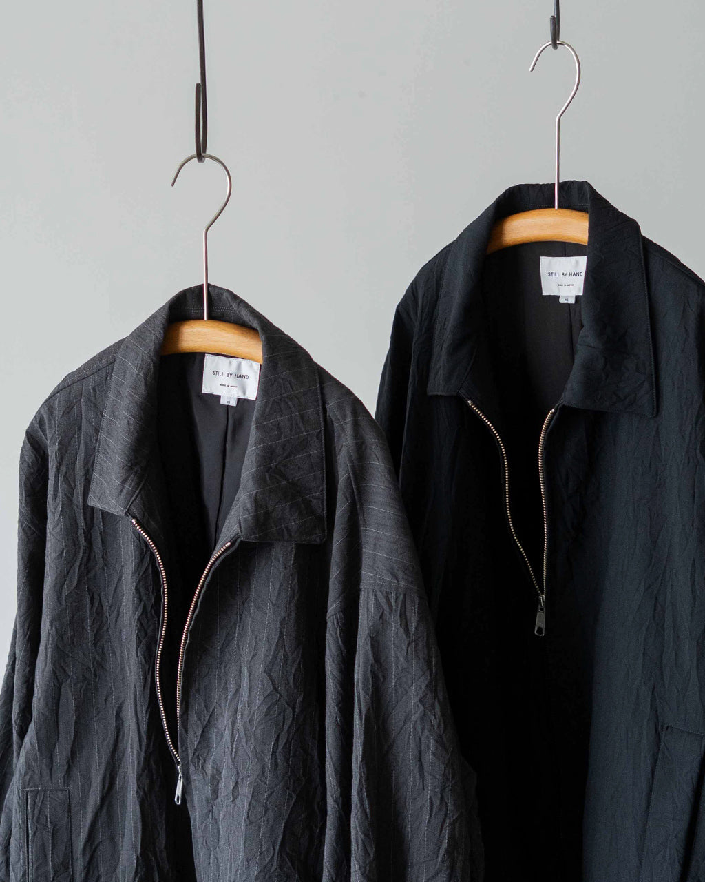 Creasy zip up blouson BL08263