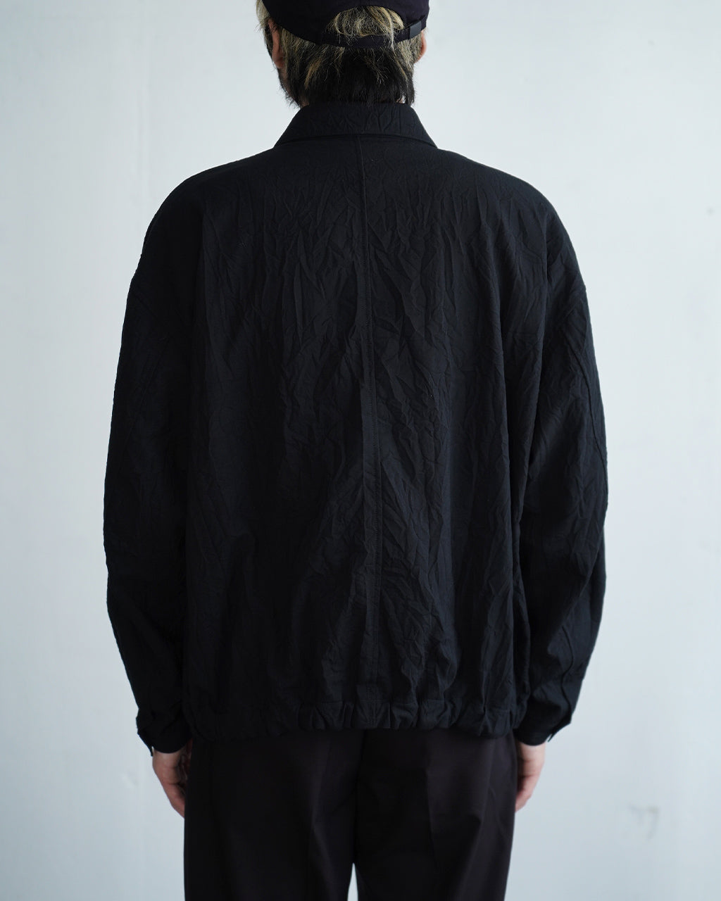 Creasy zip up blouson BL08263