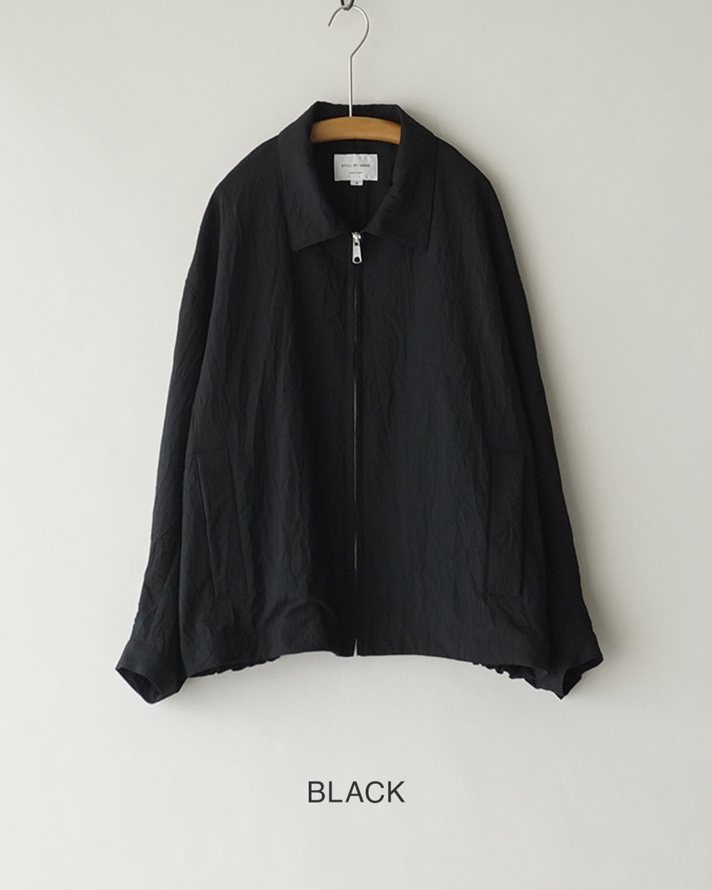 Creasy zip up blouson BL08263