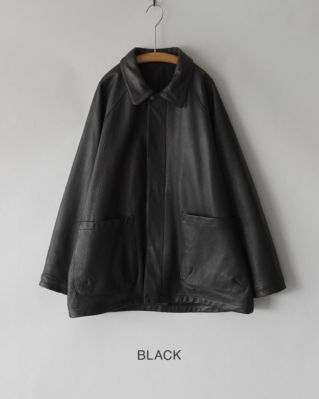Leather half coat LE02263