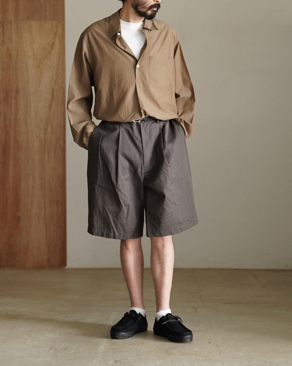 STILL BY HAND Linen mixed wide shorts ショートパンツ コットンリネン｜Crouka(クローカ)
