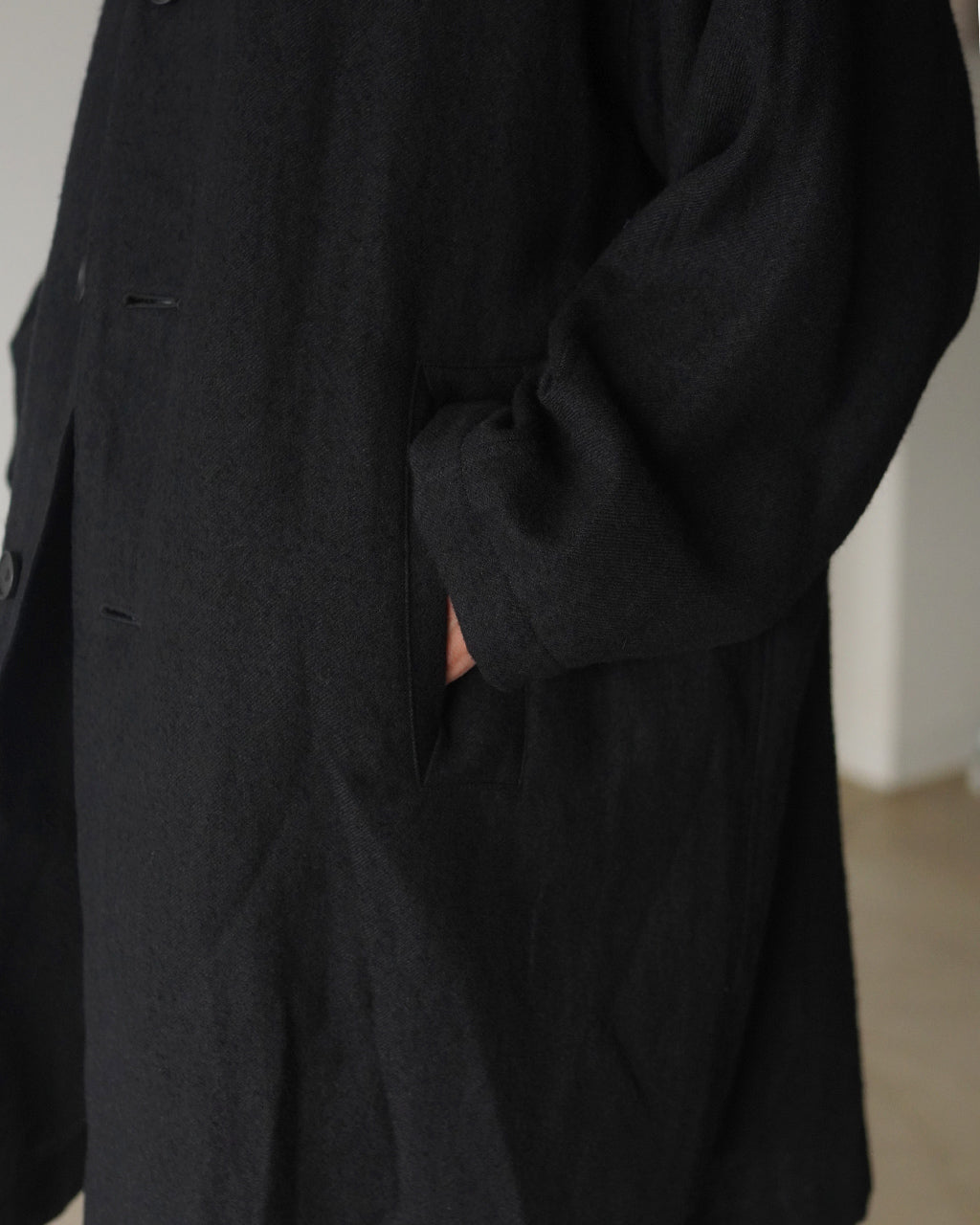 Linen mixed wool coat CO01263