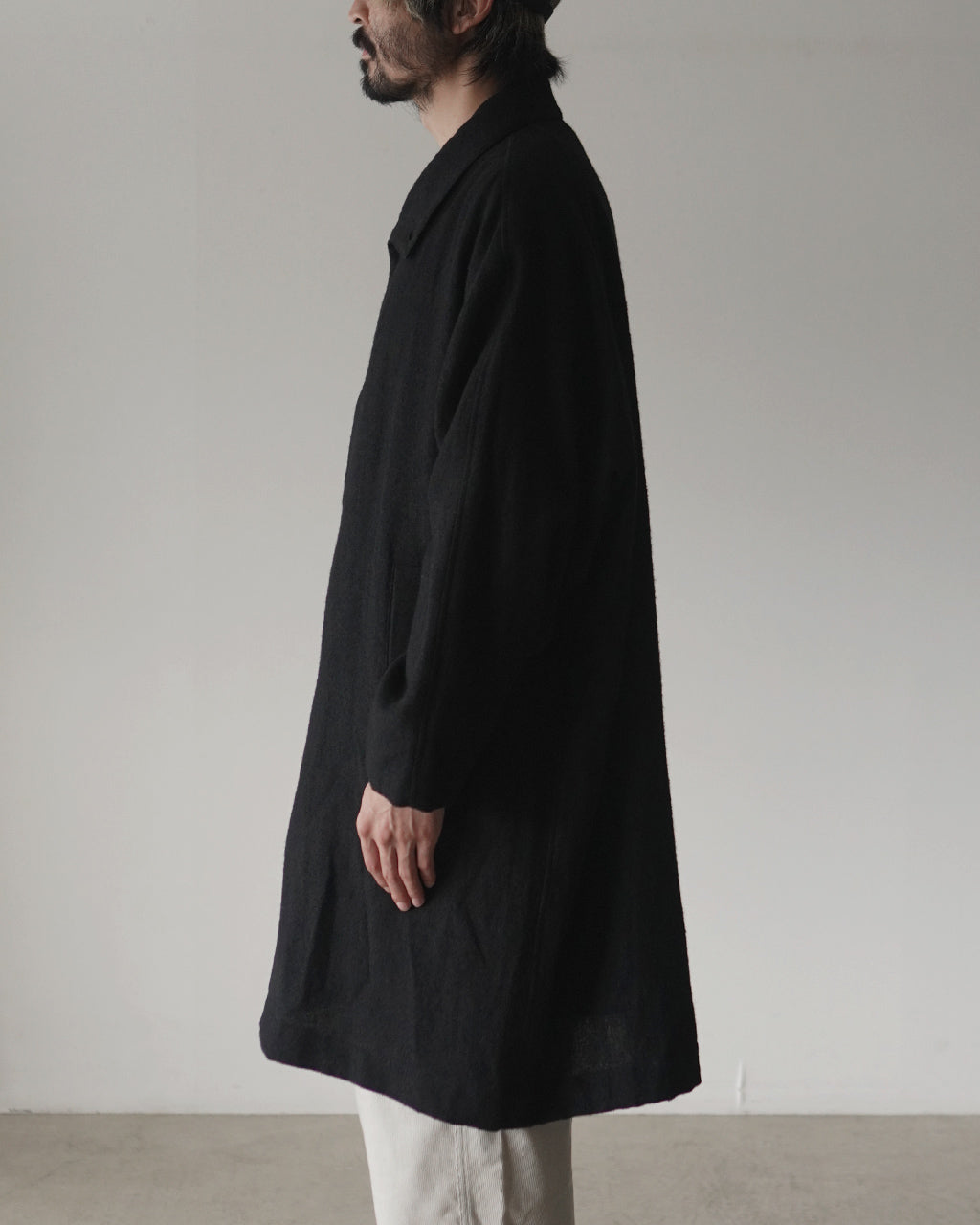 Linen mixed wool coat CO01263